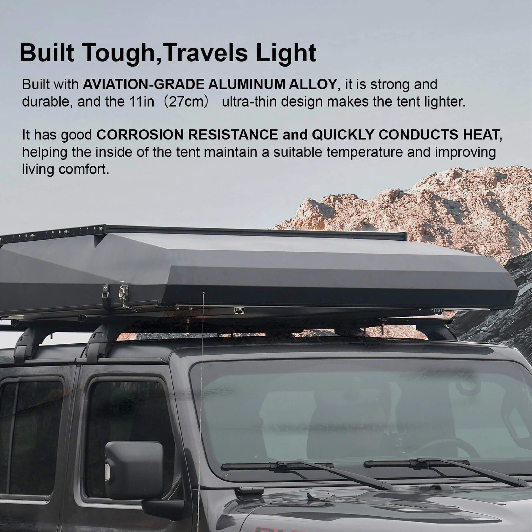 Naturnest Sirius 3 Premium 2XL 3-Person Clamshell Roof Top Tent (SAK62917) - Energize Trek