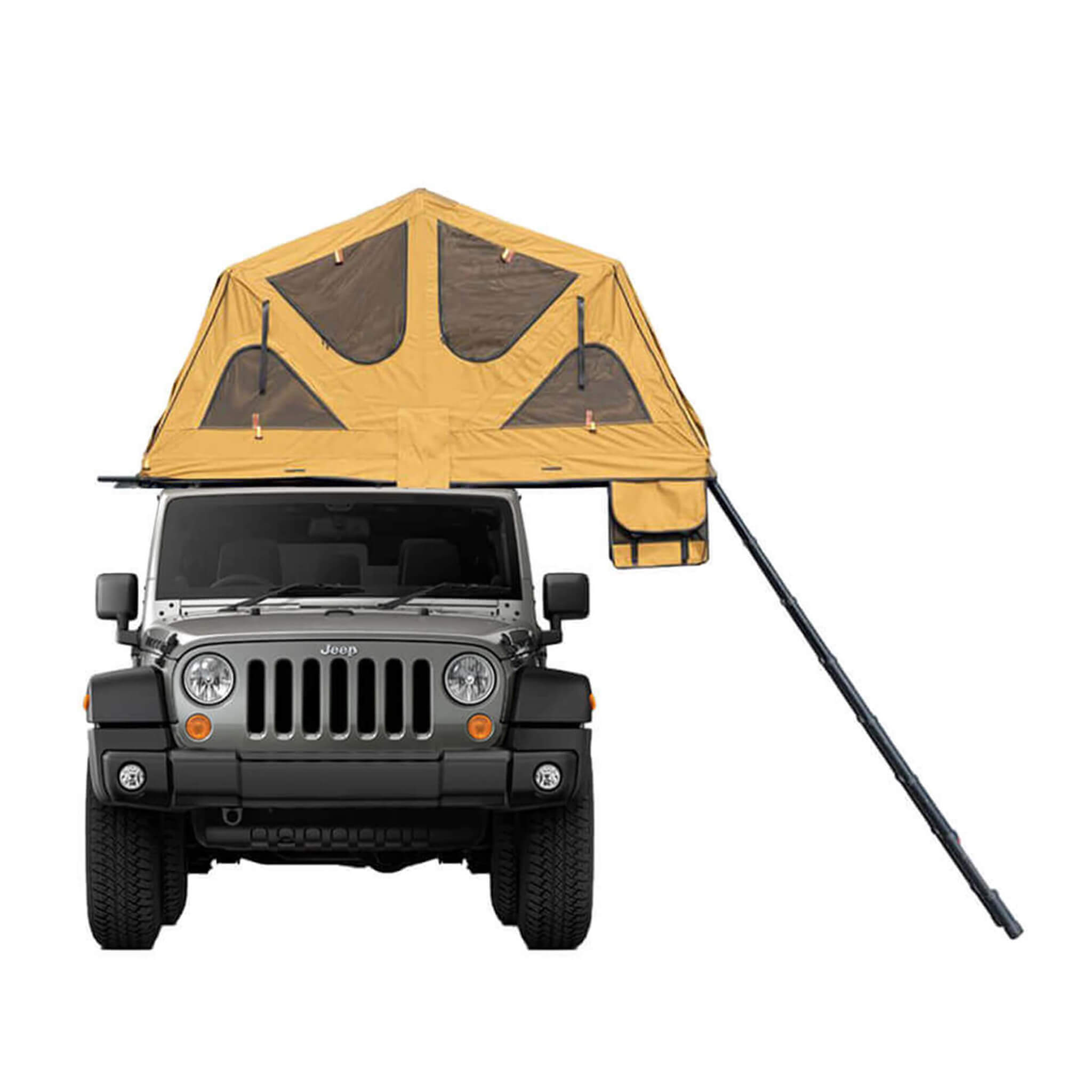 Naturnest Andromeda Khaki Soft Shell Rooftop Tent With Large Panoramic Skylight & YKK Doors (SAK72384) - Energize Trek