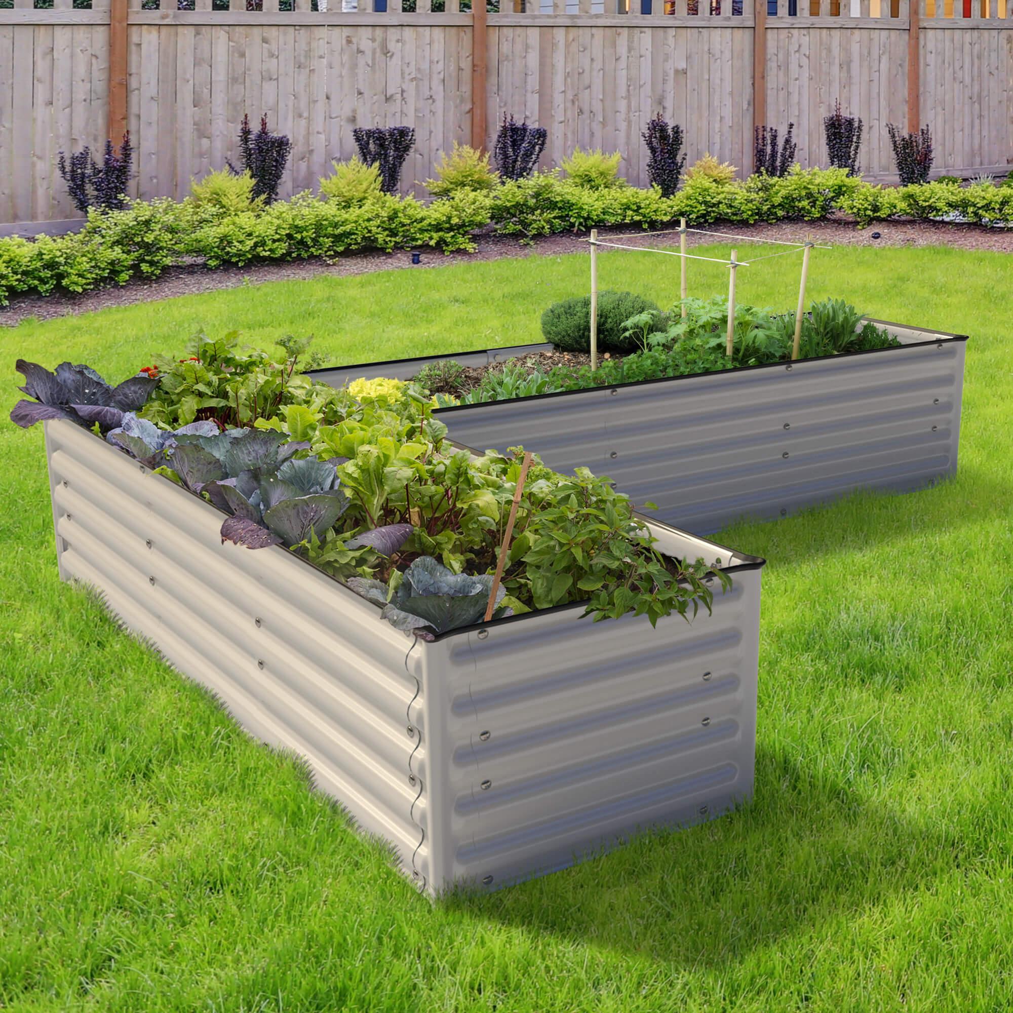 Olle Gardens 17" Tall "L" Shape Infinity Raised Garden Bed - Energize Trek