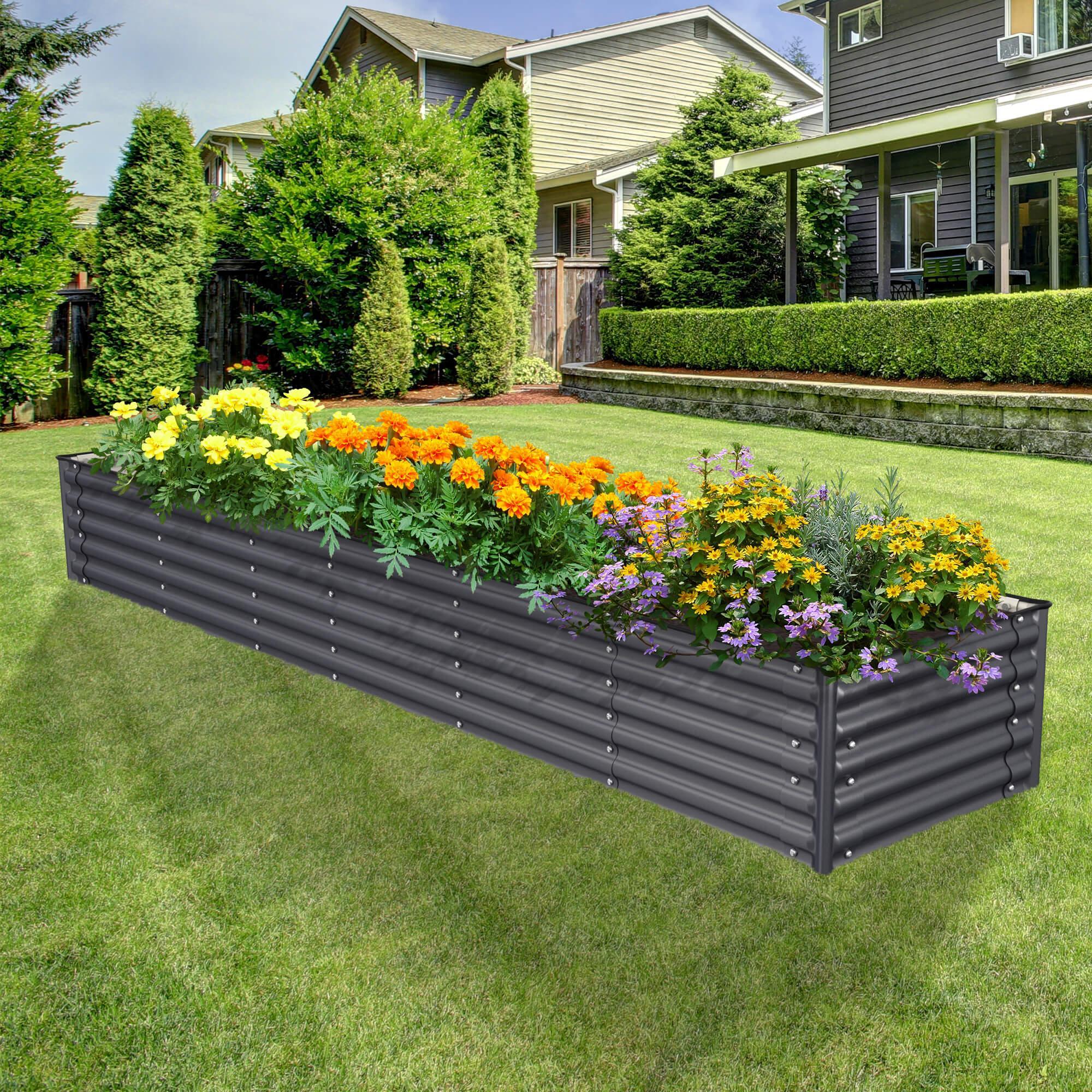 Olle Gardens 17" Tall Rectangle Infinity Raised Garden Bed - Energize Trek