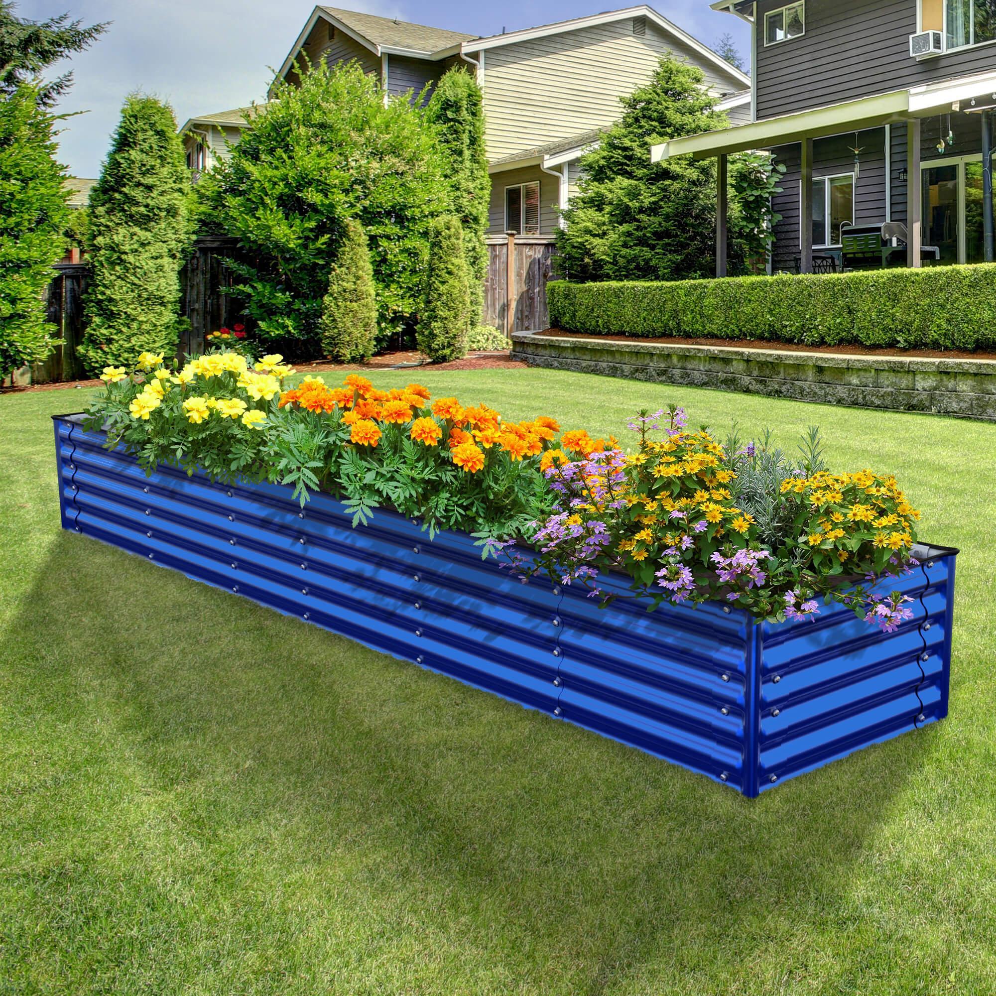 Olle Gardens 17" Tall Rectangle Infinity Raised Garden Bed - Energize Trek