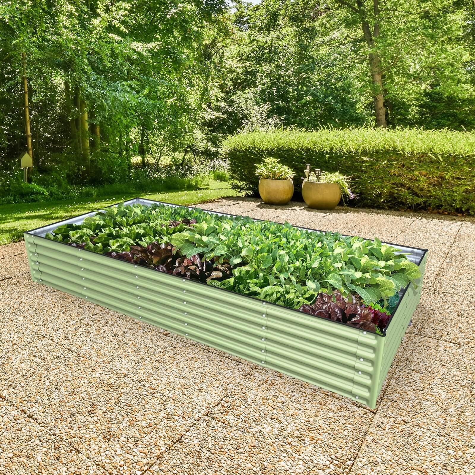 Olle Gardens 17" Tall Rectangle Infinity Raised Garden Bed - Energize Trek