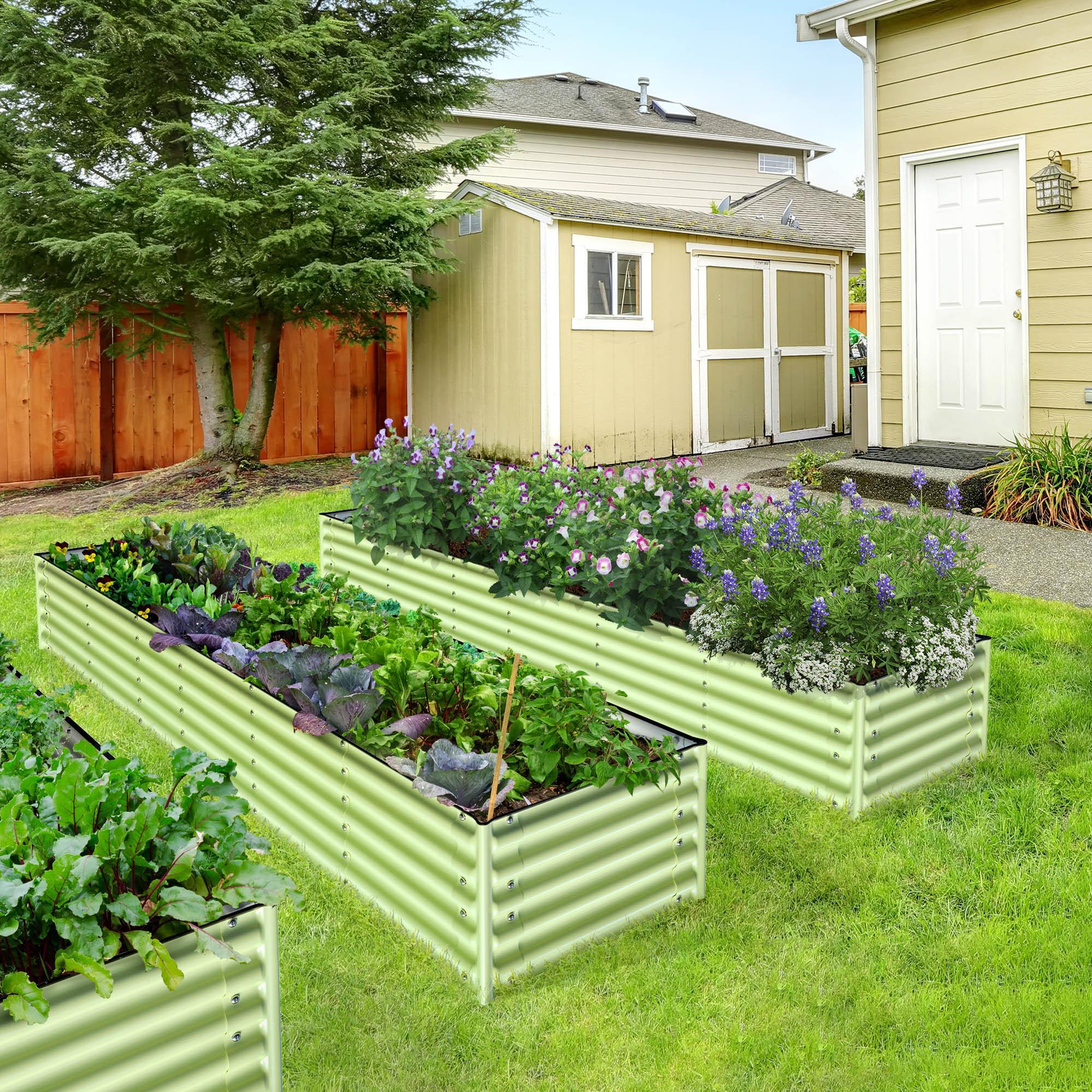 Olle Gardens 17" Tall Rectangle Infinity Raised Garden Bed - Energize Trek