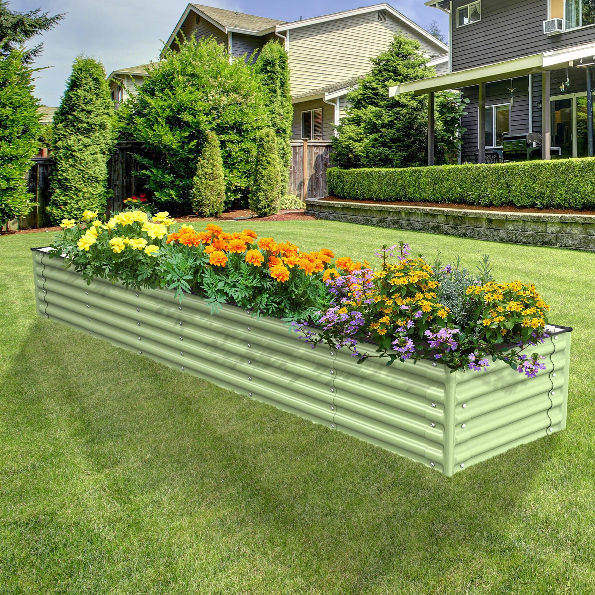 Olle Gardens 17" Tall Rectangle Infinity Raised Garden Bed - Energize Trek