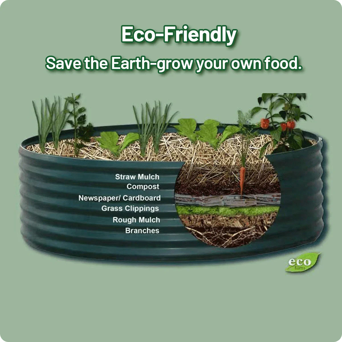 Olle Gardens 32" Tall, 12-in-1 Raised Garden Bed - Energize Trek