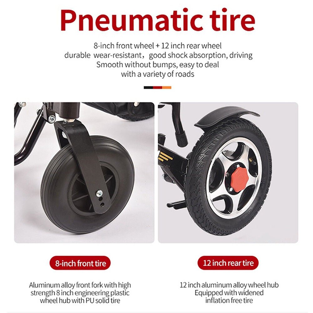 PCMOS DYW459 500W Portable Electric Lightweight Motorized Wheelchair (SAK74312) - Energize Trek
