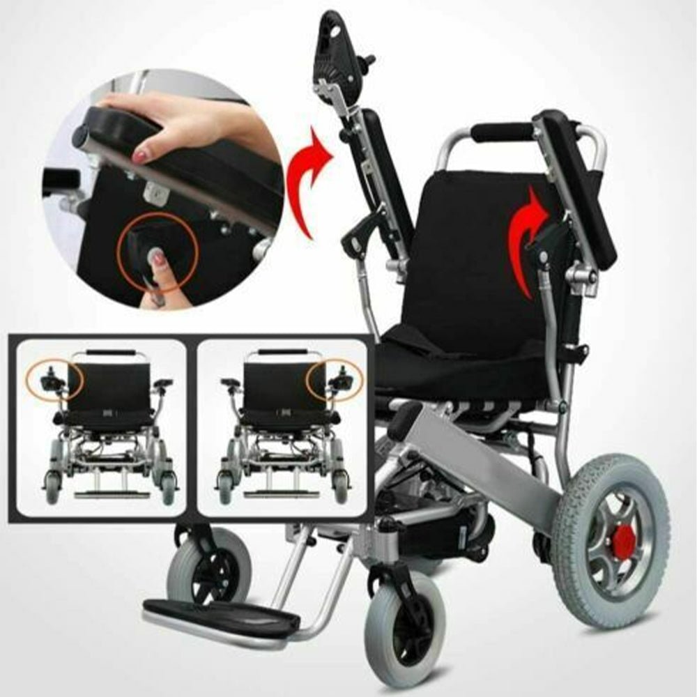 PCMOS WD602 17.5" Heavy Duty Electric Motorized Lightweight Wheelchair, 250LBS (97658124) - Energize Trek