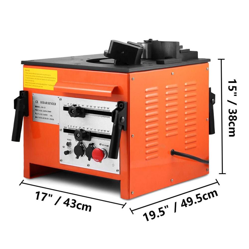 Portable Electric 1 Inch Rebar Metal Conduit Pipe Tube Bender W/ Foot Switch (96712584) - Energize Trek