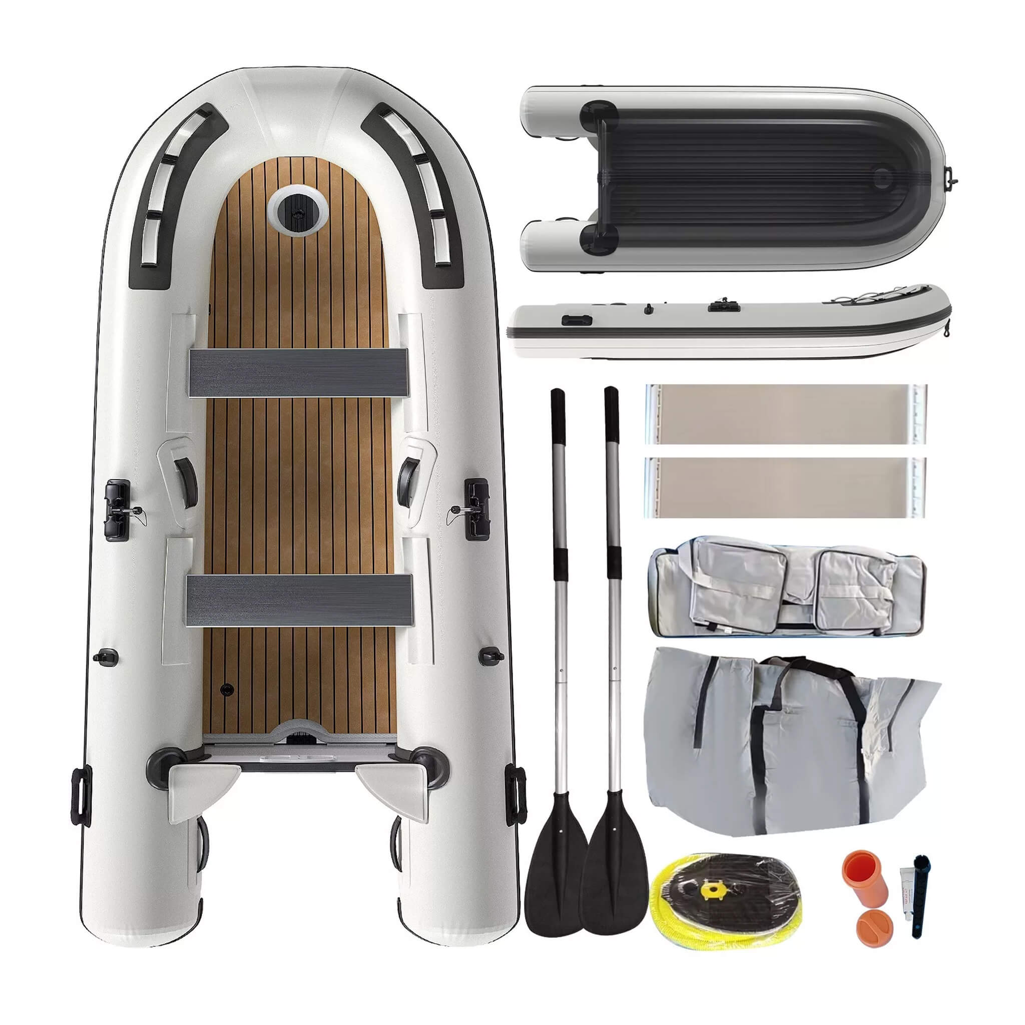 Portable Inflatable Dinghy Boat Kit With Accessories (SAK93784) - Energize Trek
