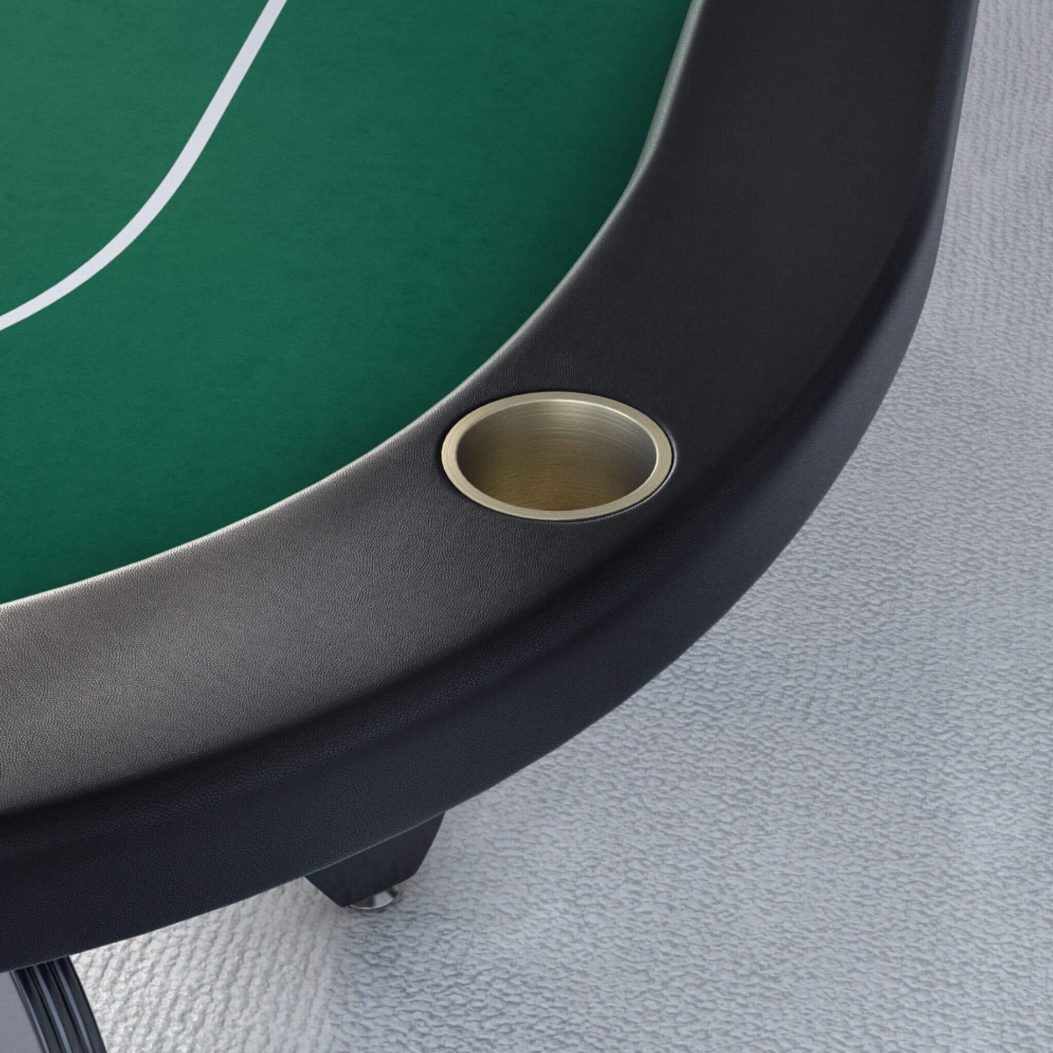 Premium 96" Aura Oval Poker Table With Cup Holders, Chips Tray And Drop Box (SAK31045) - Energize Trek