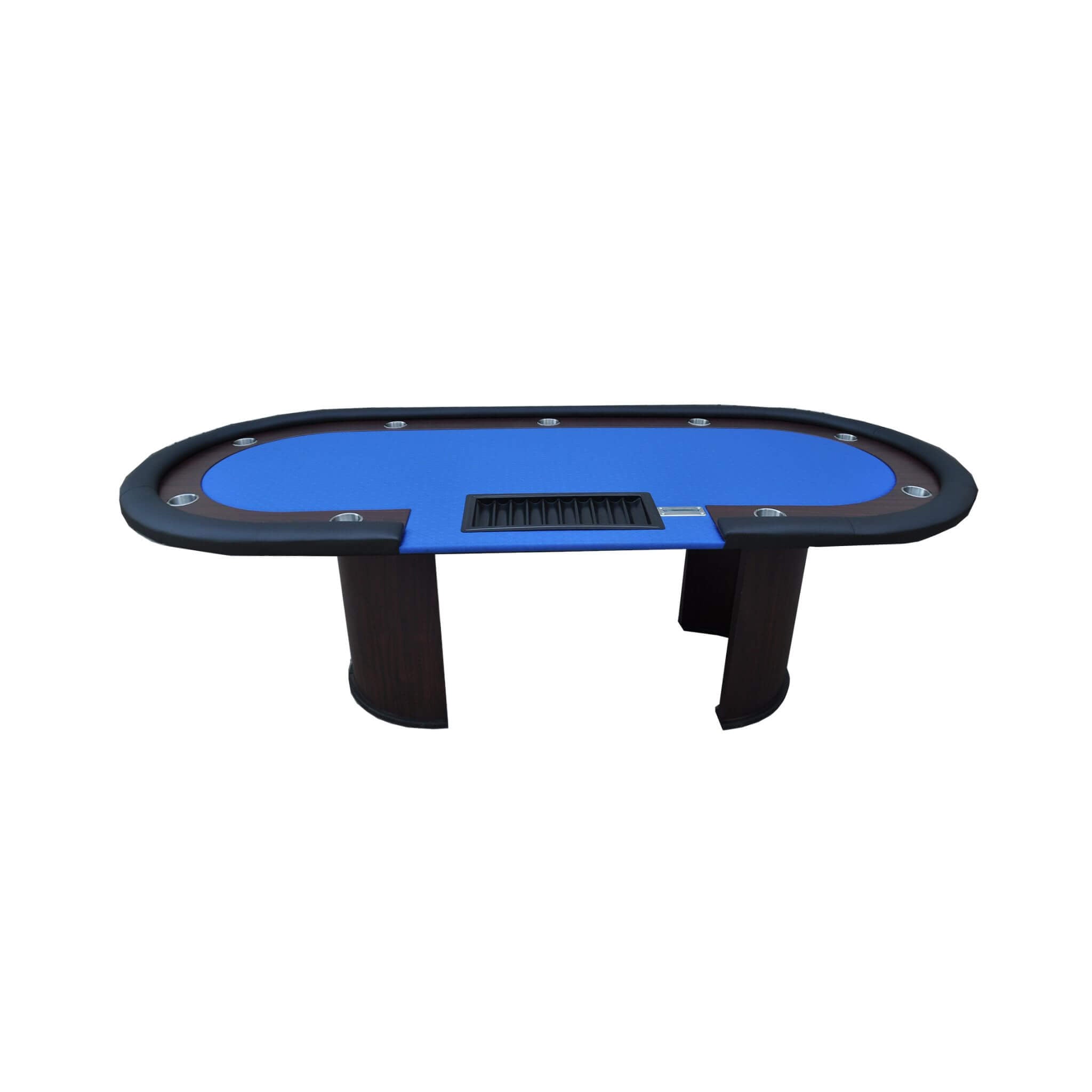 Premium 96 Inch Poker Table With U Shape Legs, Drox Box, Chips Tray (SAK40152) - Energize Trek