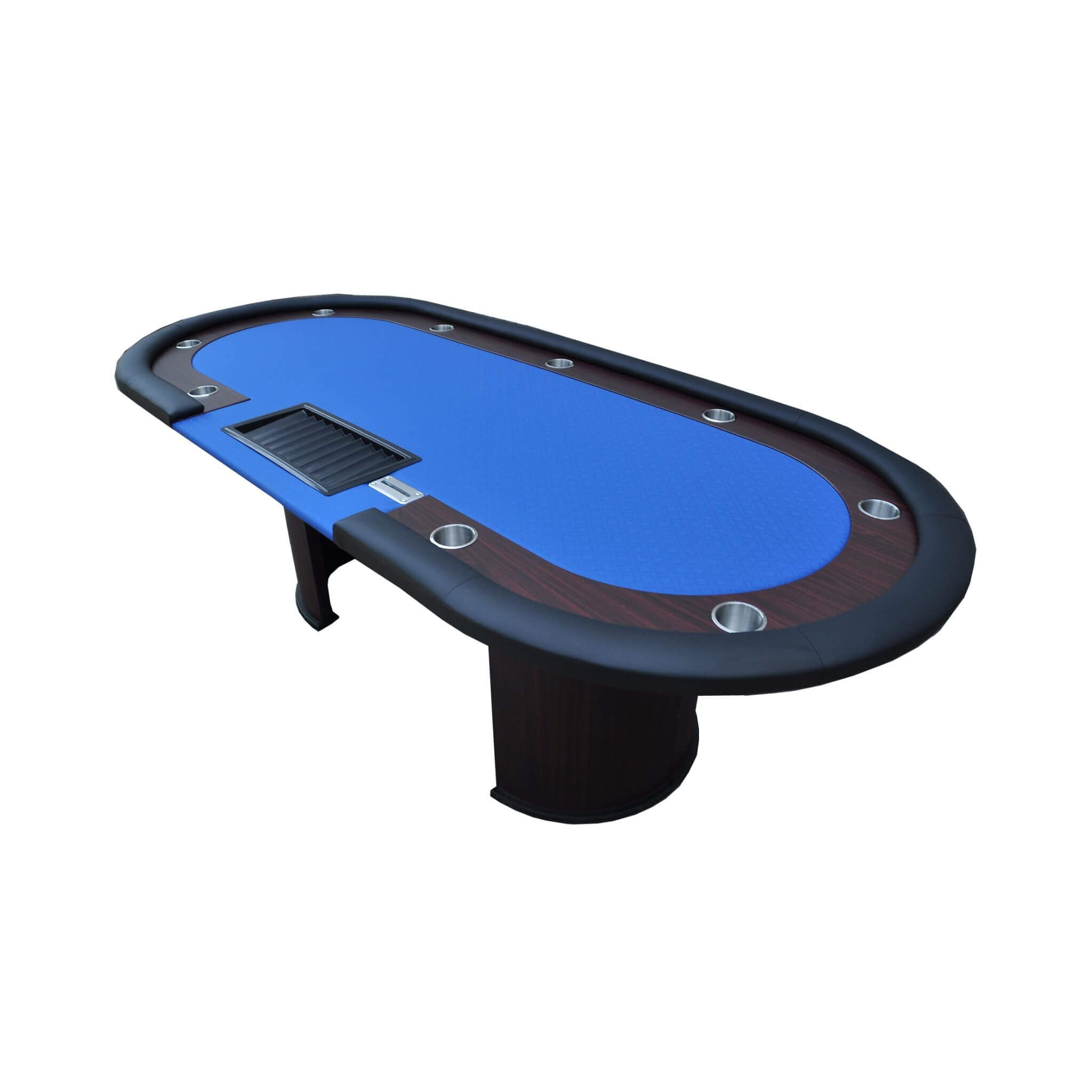 Premium 96 Inch Poker Table With U Shape Legs, Drox Box, Chips Tray (SAK40152) - Energize Trek