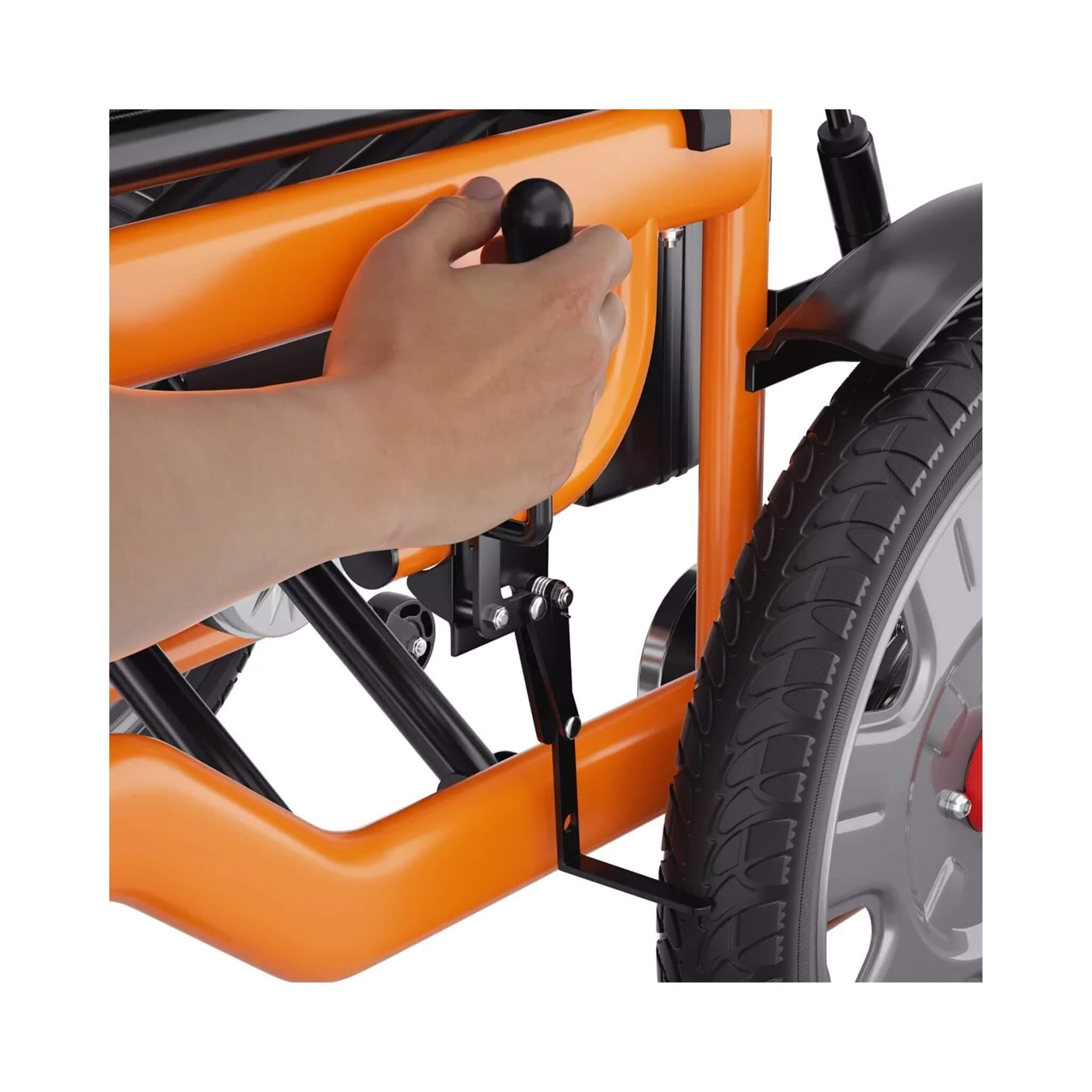 Premium Lightweight Electric Full Reclining Motorized Foldable Wheelchair (SAK91516) - Energize Trek