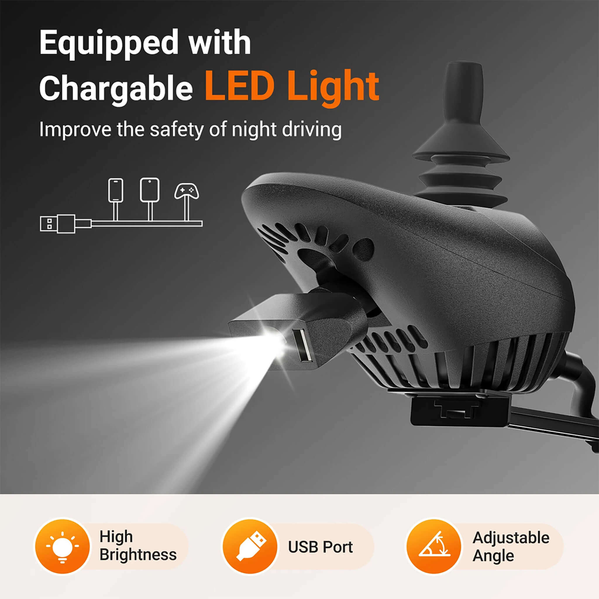 Premium Lightweight Electric Full Reclining Motorized Foldable Wheelchair (SAK91516) - Energize Trek