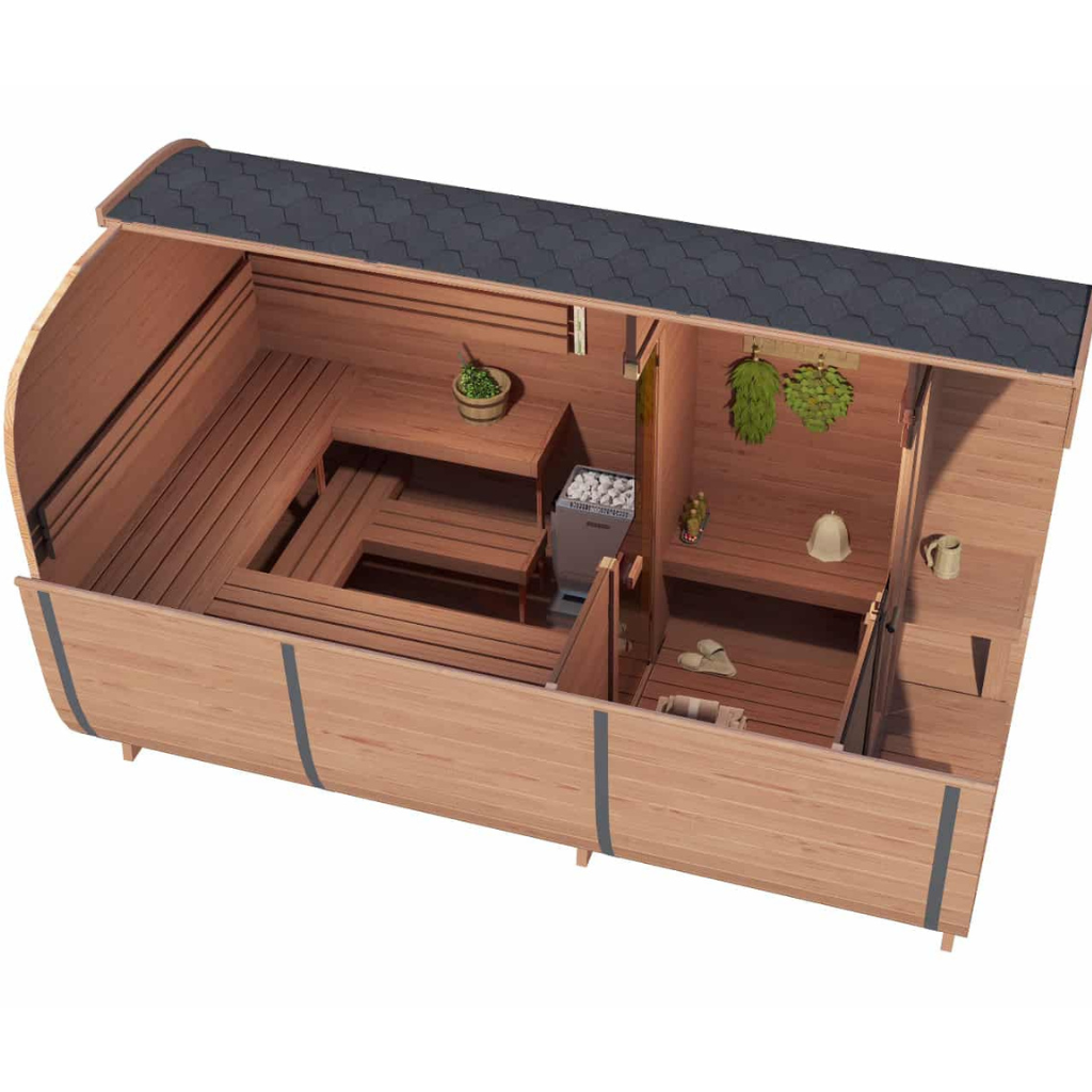 SAUNA EVOLUTION® Square Sauna Minimalist Refresh 5 - Energize Trek