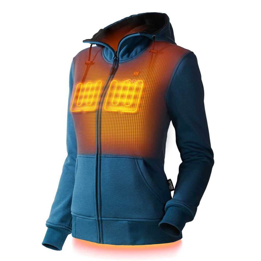 Ridge Womens Heated Hoodie - Energize Trek