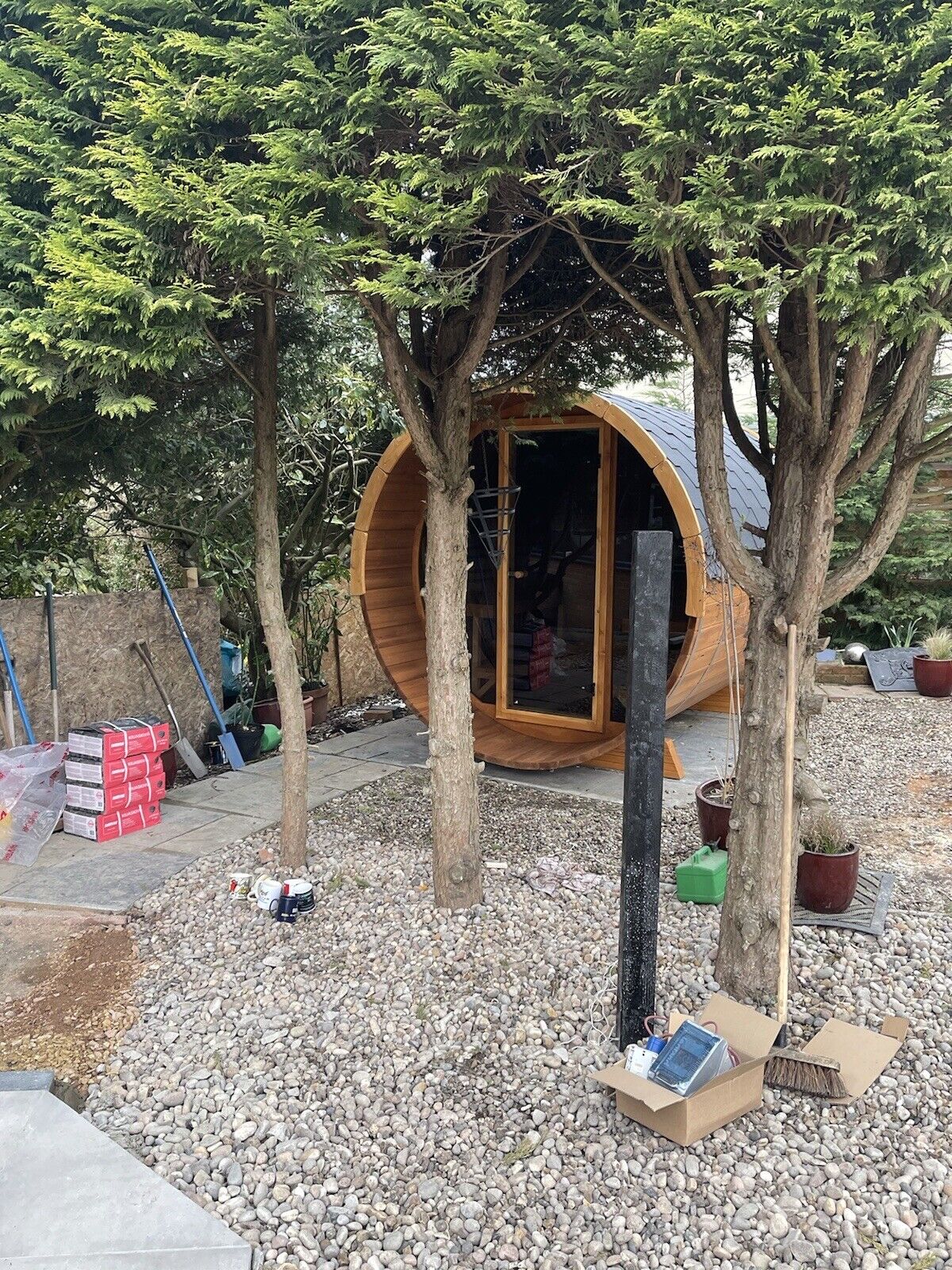SAUNA EVOLUTION® Barrel Sauna Serenity Nature Air 7 - Energize Trek