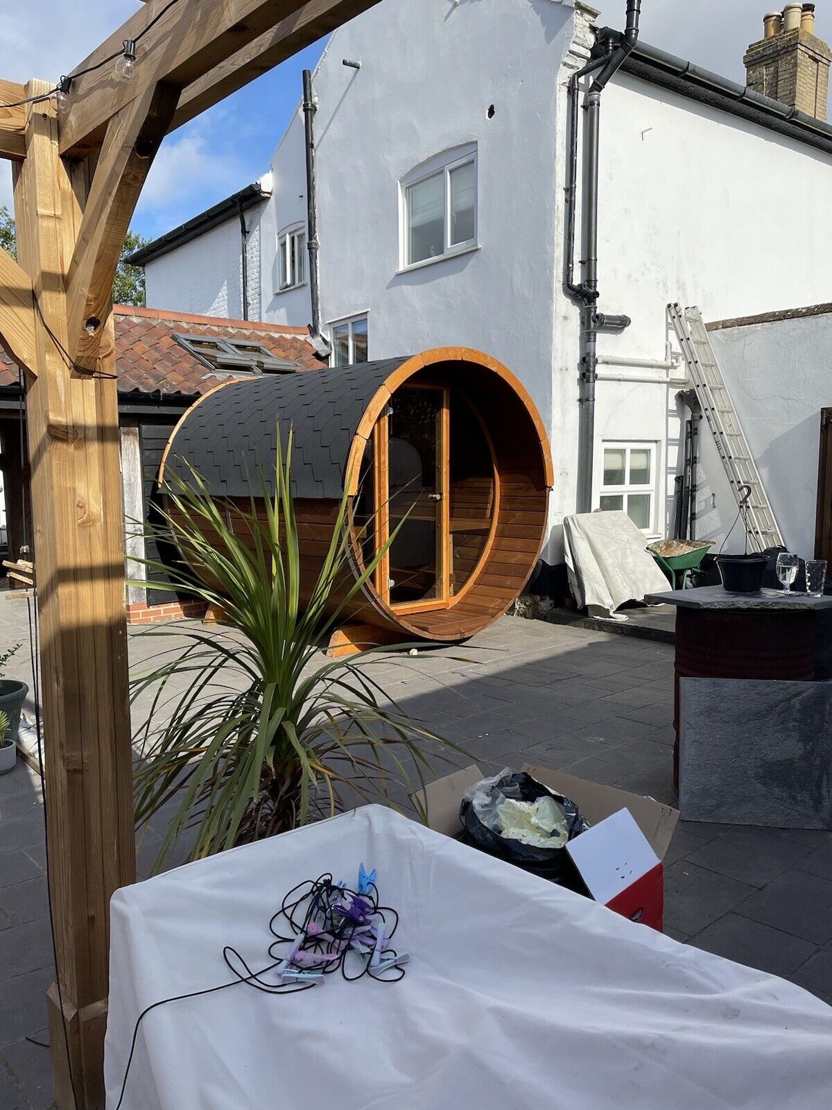 SAUNA EVOLUTION® Barrel Sauna Serenity Nature Air 7 - Energize Trek