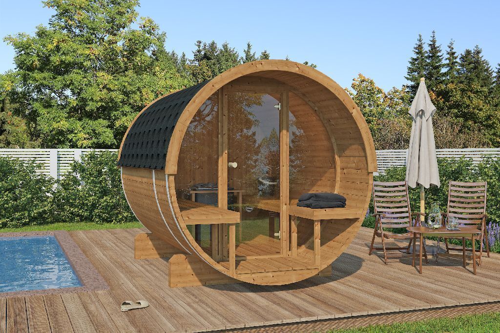 SAUNA EVOLUTION® Barrel Sauna Serenity Nature Air 7 - Energize Trek