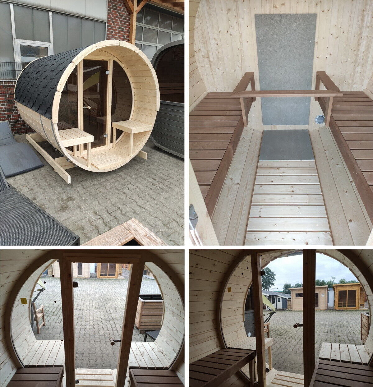 SAUNA EVOLUTION® Barrel Sauna Serenity Nature Air 7 - Energize Trek