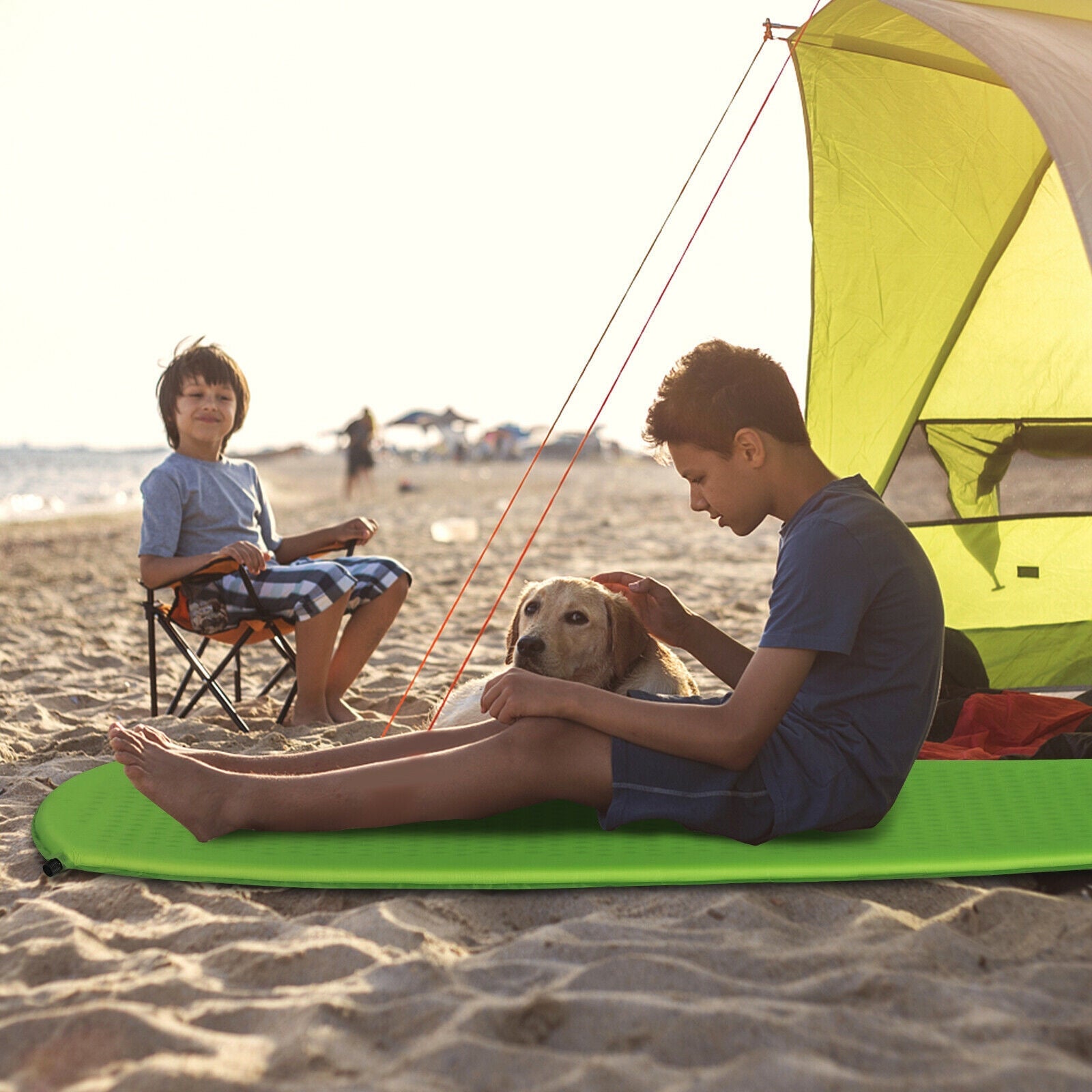 Inflatable Sleeping Pad with Carrying Bag