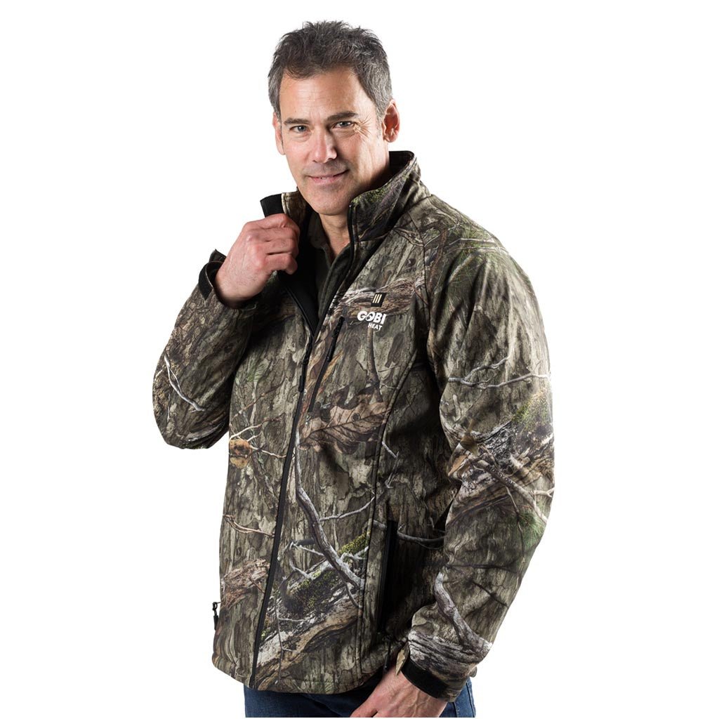 Sahara Heated Hunting Jacket - Mossy Oak Camo - Energize Trek