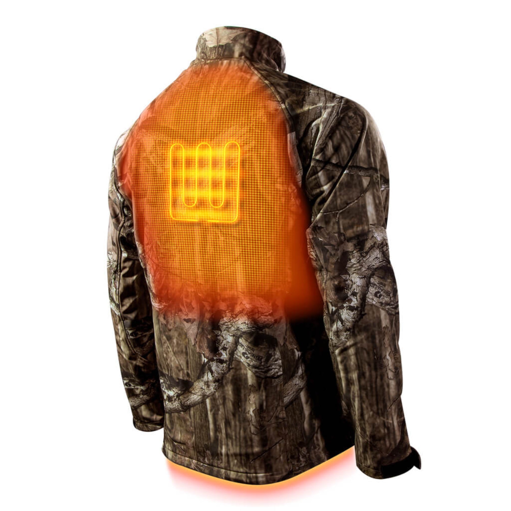 Sahara Heated Hunting Jacket - Mossy Oak Camo - Energize Trek