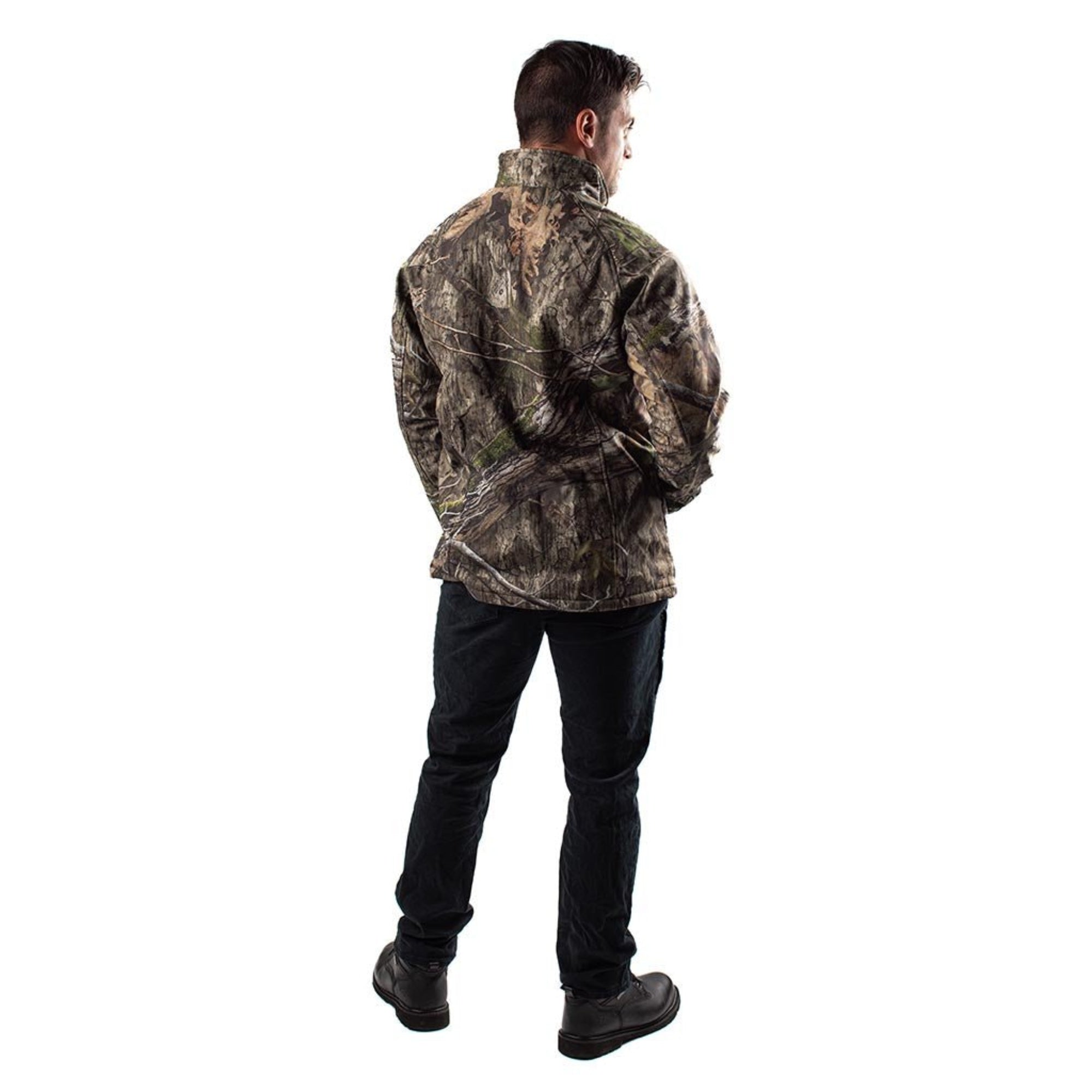 Sahara Heated Hunting Jacket - Mossy Oak Camo - Energize Trek