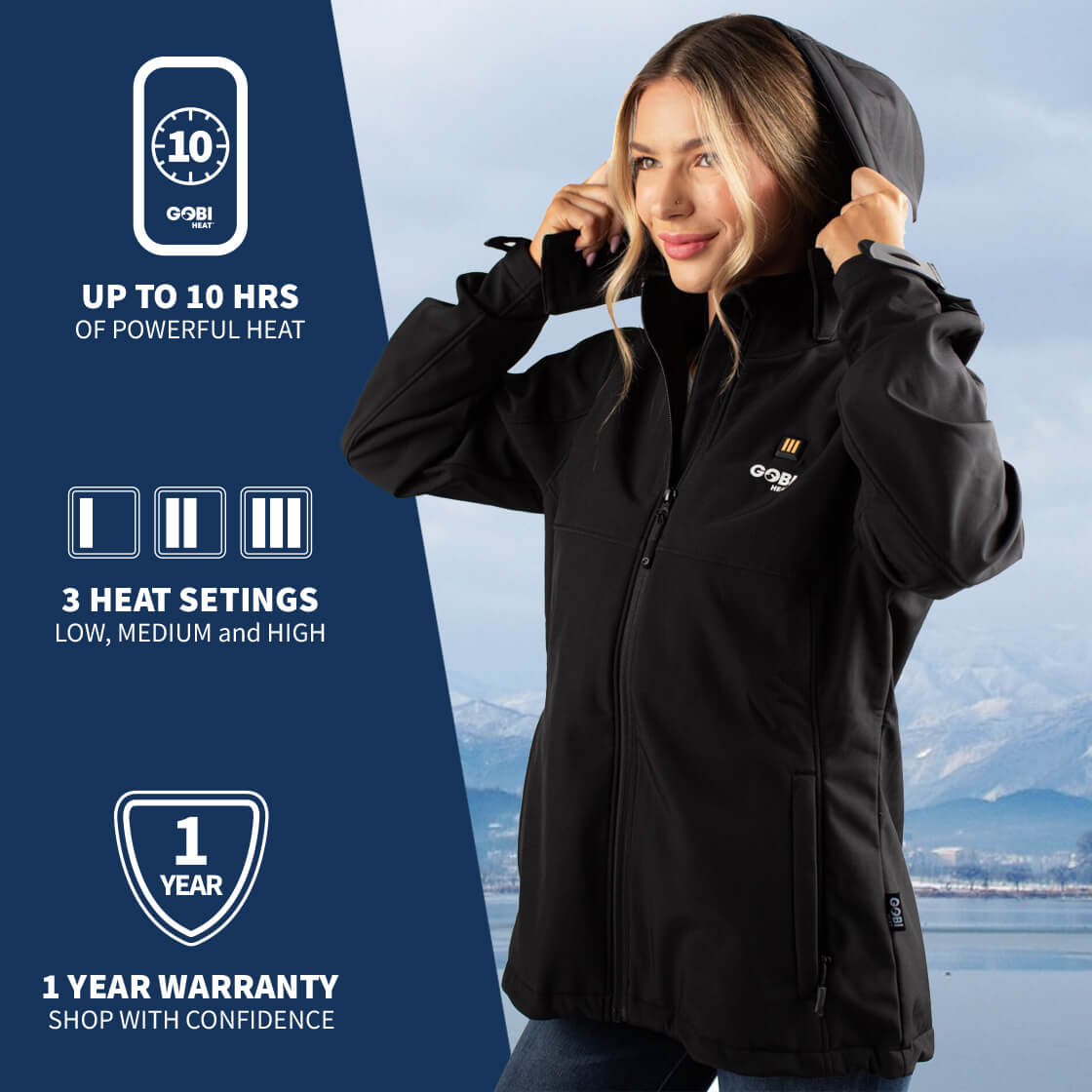 Sahara II Women's Heated Jacket - Energize Trek