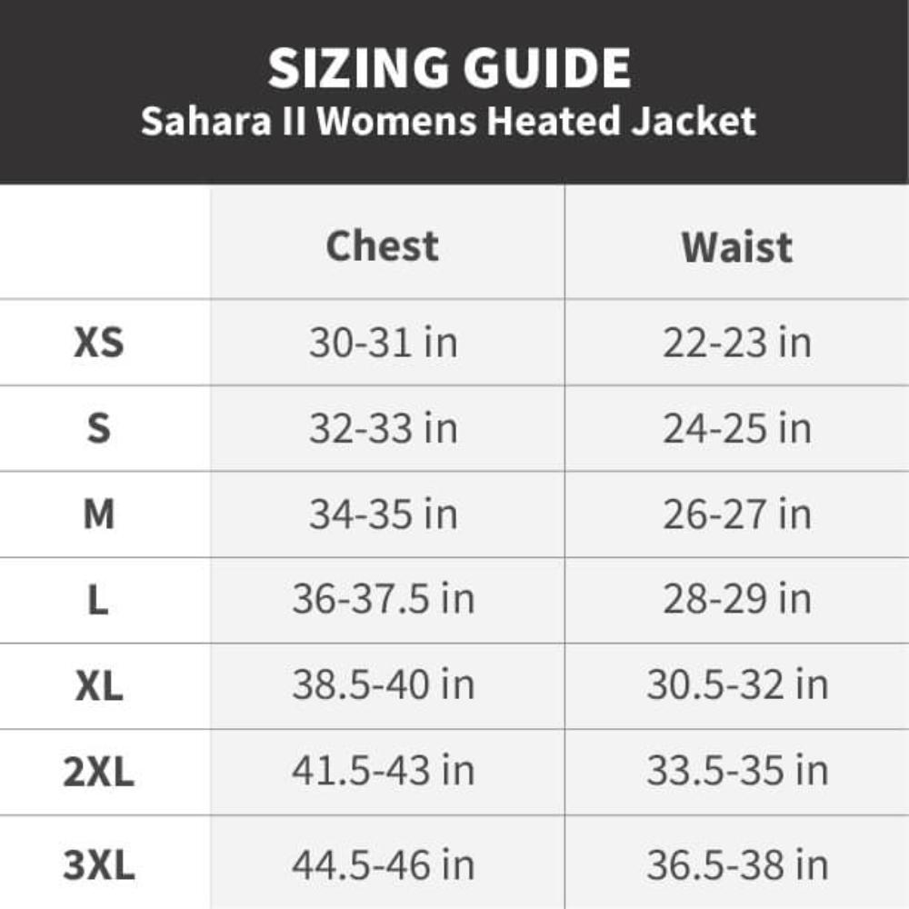 Sahara II Women's Heated Jacket - Energize Trek