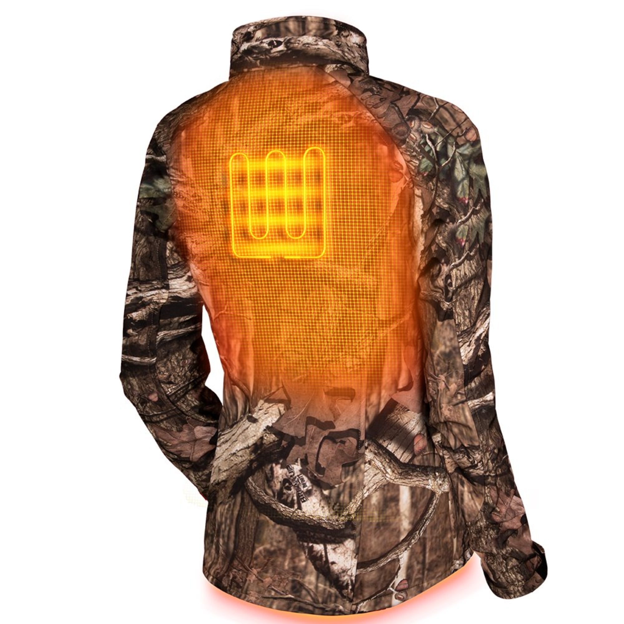 Sahara Women's Heated Hunting Jacket - Mossy Oak Camo - Energize Trek
