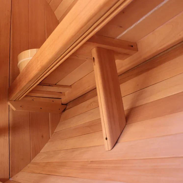 Scandia Barrel Sauna – 4-Person Traditional Sauna for Home Relaxation & Wellness - Energize Trek