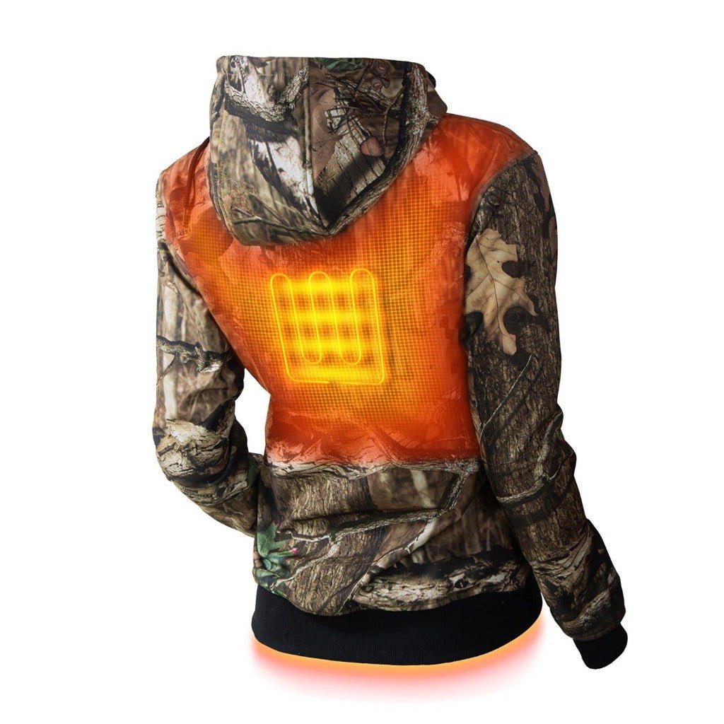 Shadow Women's Heated Hunting Hoodie - Available in Mossy Oak® and Real Tree® - Energize Trek
