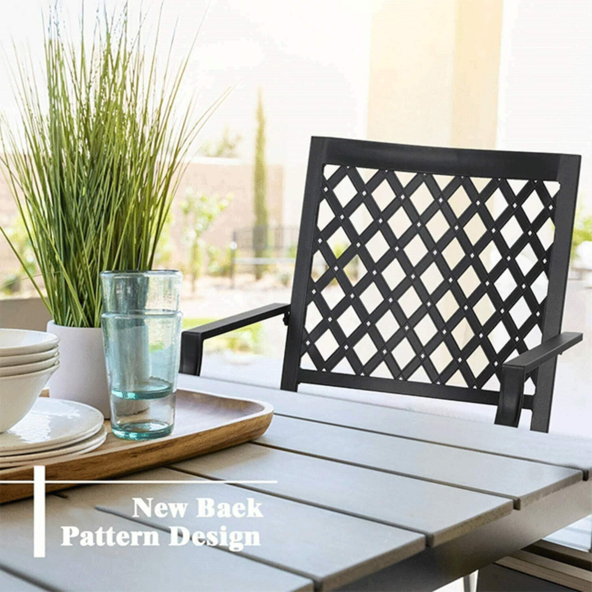 Sophia & William Outdoor Gas Fire Pit Table Set W/ Cushioned Swivel Dining Chairs, 5PCS (SAK63872) - Energize Trek