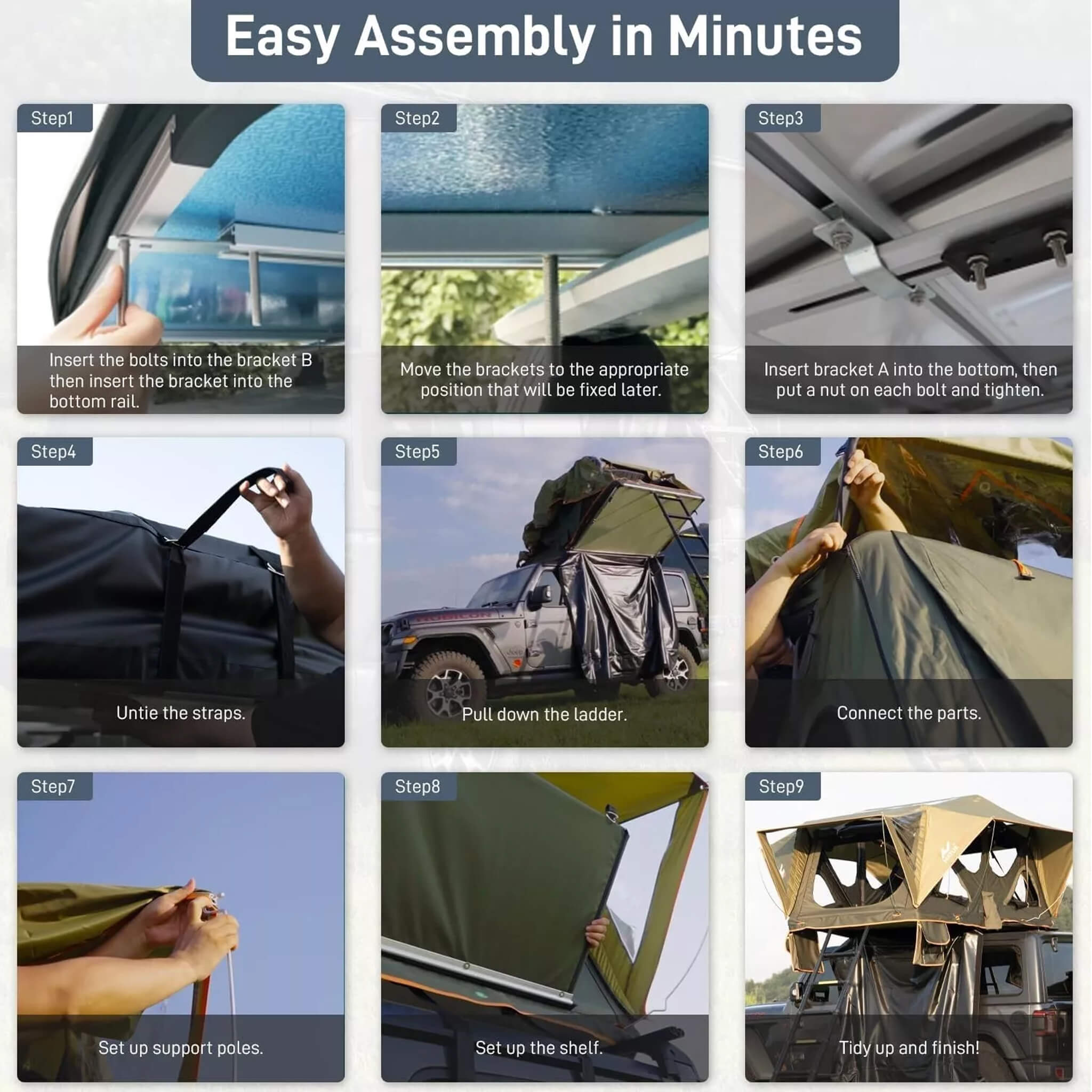 Naturnest Andromeda Green Soft Shell Rooftop Tent With Large Panoramic Skylight & YKK Doors (SAK50612) - Energize Trek