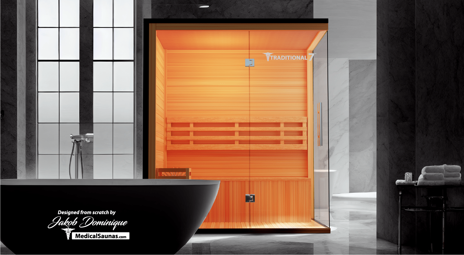 3 Person Home Steam Sauna | Traditional 7™ - Energize Trek