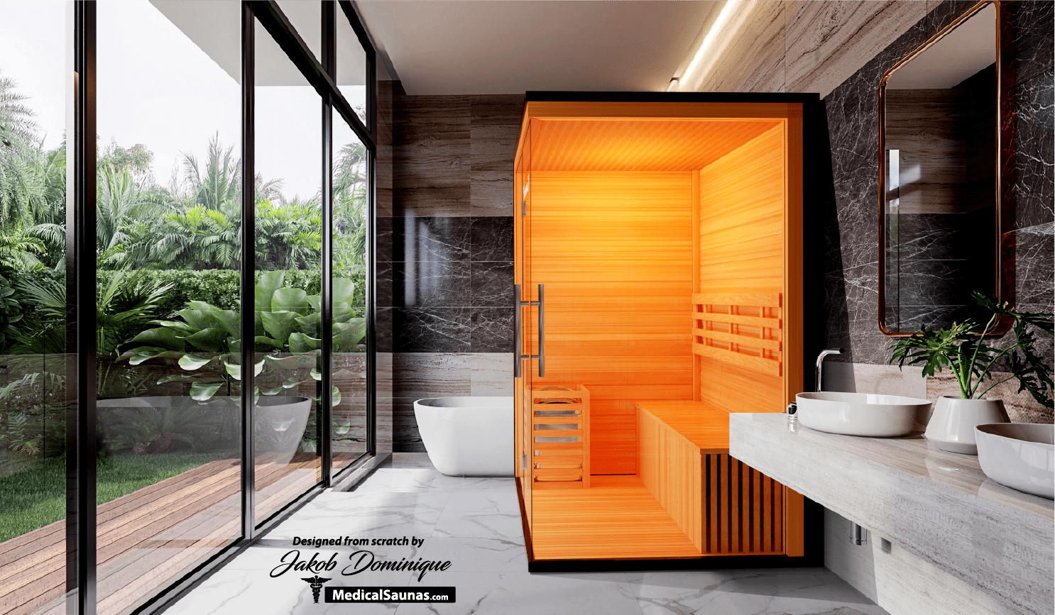 3 Person Home Steam Sauna | Traditional 7™ - Energize Trek