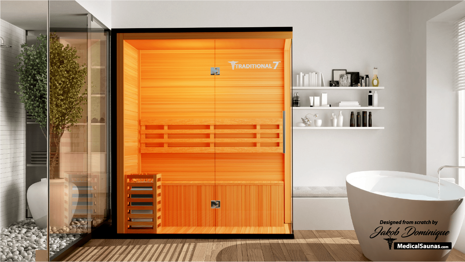 3 Person Home Steam Sauna | Traditional 7™ - Energize Trek