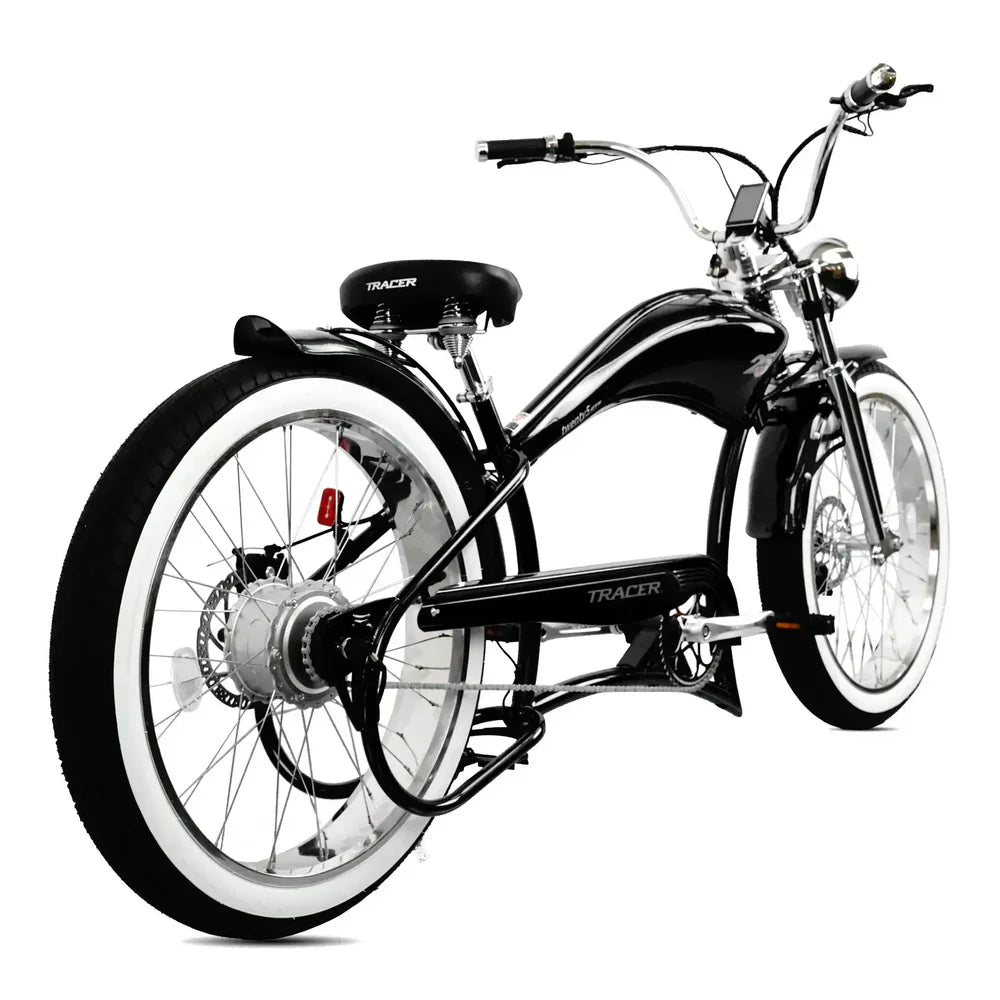 TRACER TWENTY 5 GTS 26" Fuel Tank E-Bike Stretch Cruiser 26'x4.0 Tires - Energize Trek
