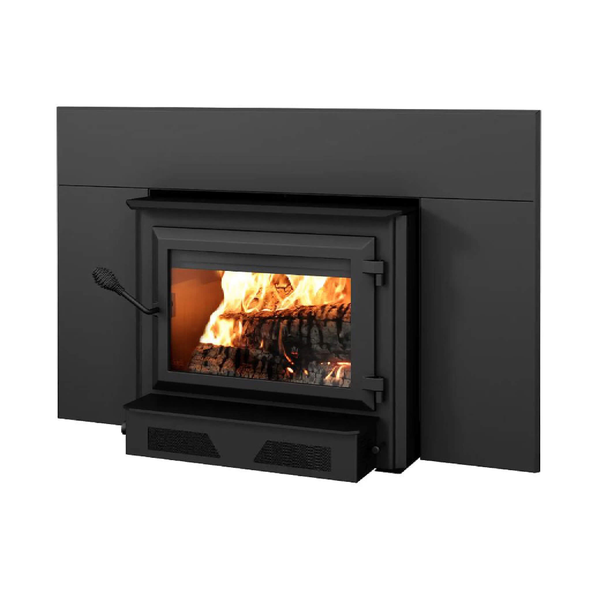 Ventis Premium Black Extra Large Wood Fireplace Insert With Blower (SAK27542) - Energize Trek