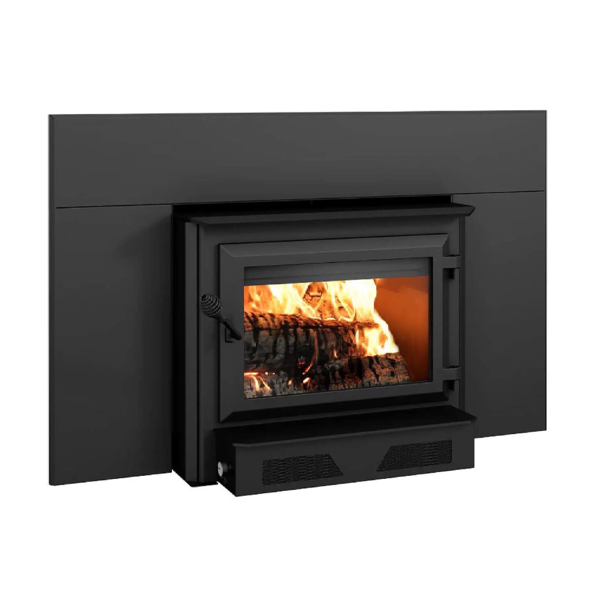 Ventis Premium Black Extra Large Wood Fireplace Insert With Blower (SAK27542) - Energize Trek