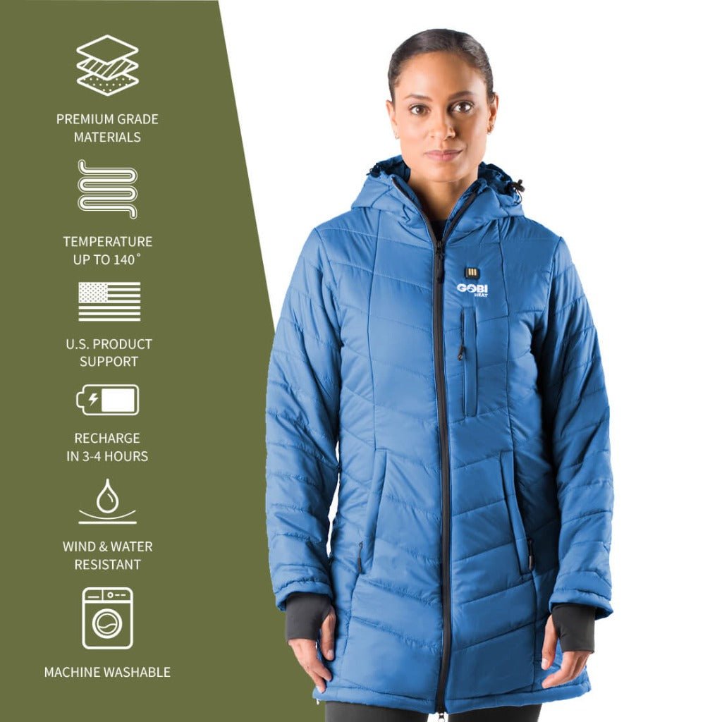 Victoria Womens Heated Coat - Energize Trek