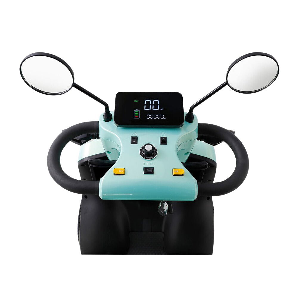 Zvg Heavy Duty 800W 60V/20AH 4-Wheel Elderly Handicap Adult Mobility Power Travel Scooter, 500LBS (SAK95736) - Energize Trek