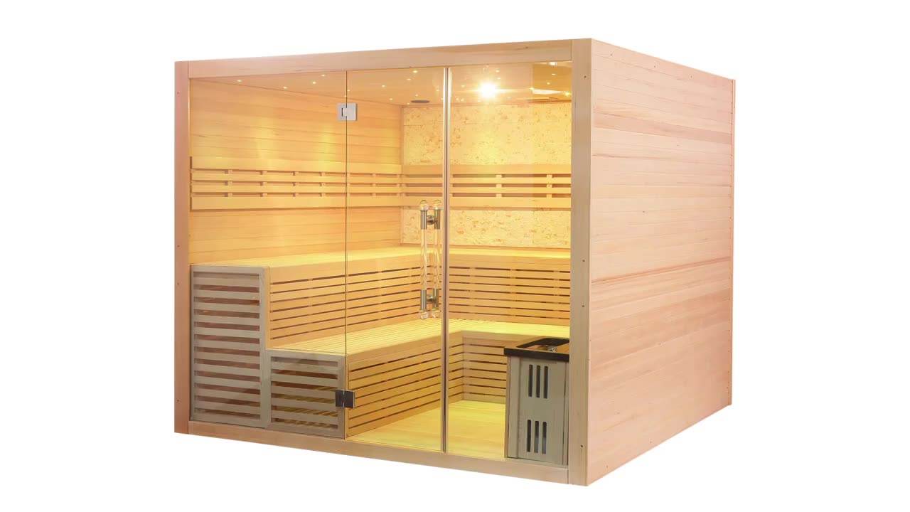 SAUNA EVOLUTION®  Indoor Therapy Wood Steam Sauna Room - Energize Trek