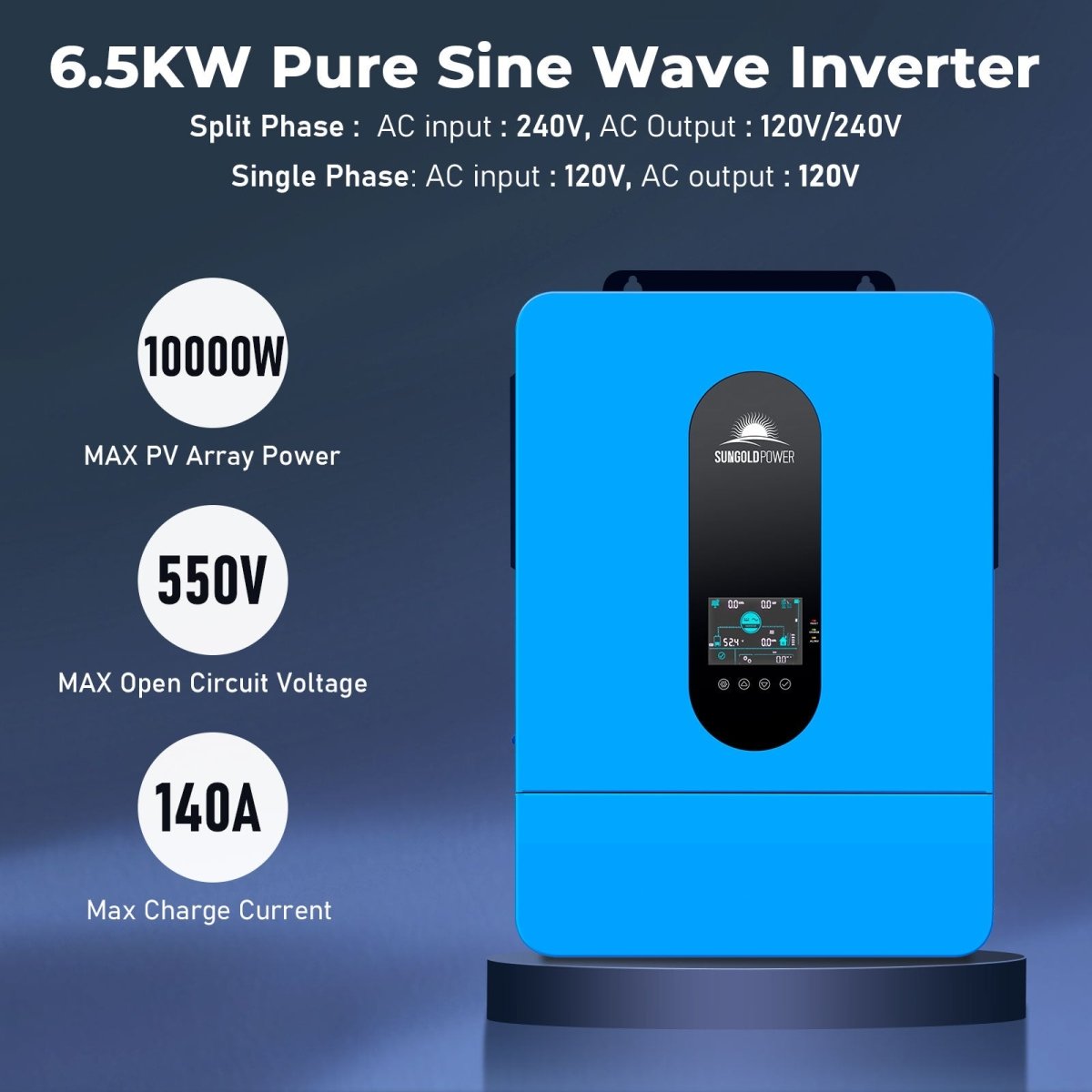 Off Grid Solar Kit 13000W 48VDC 120V/240KWH LiV LifePo4 25.6thium Battery 22 X 450 Watts Solar Panels SGR-13K25E - Energize Trek