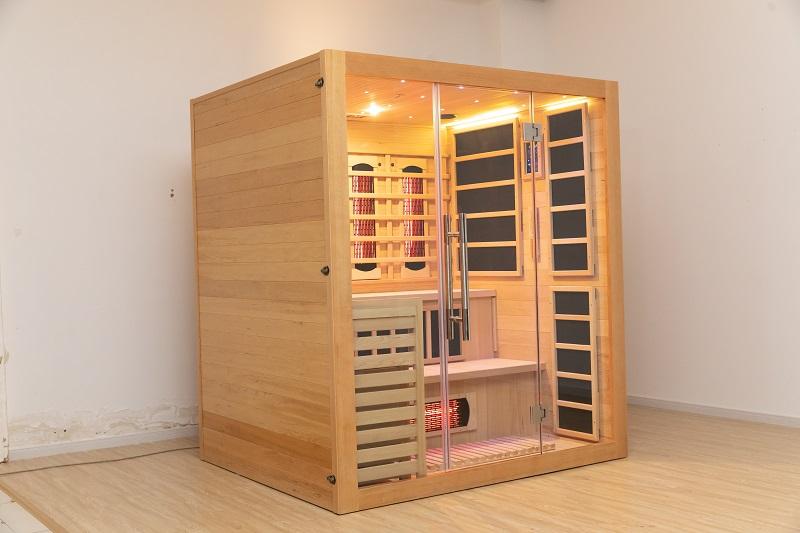 SAUNA EVOLUTION® Double Layer Bench Steam and Infrared Indoor Sauna Room Dual System 07 - Energize Trek