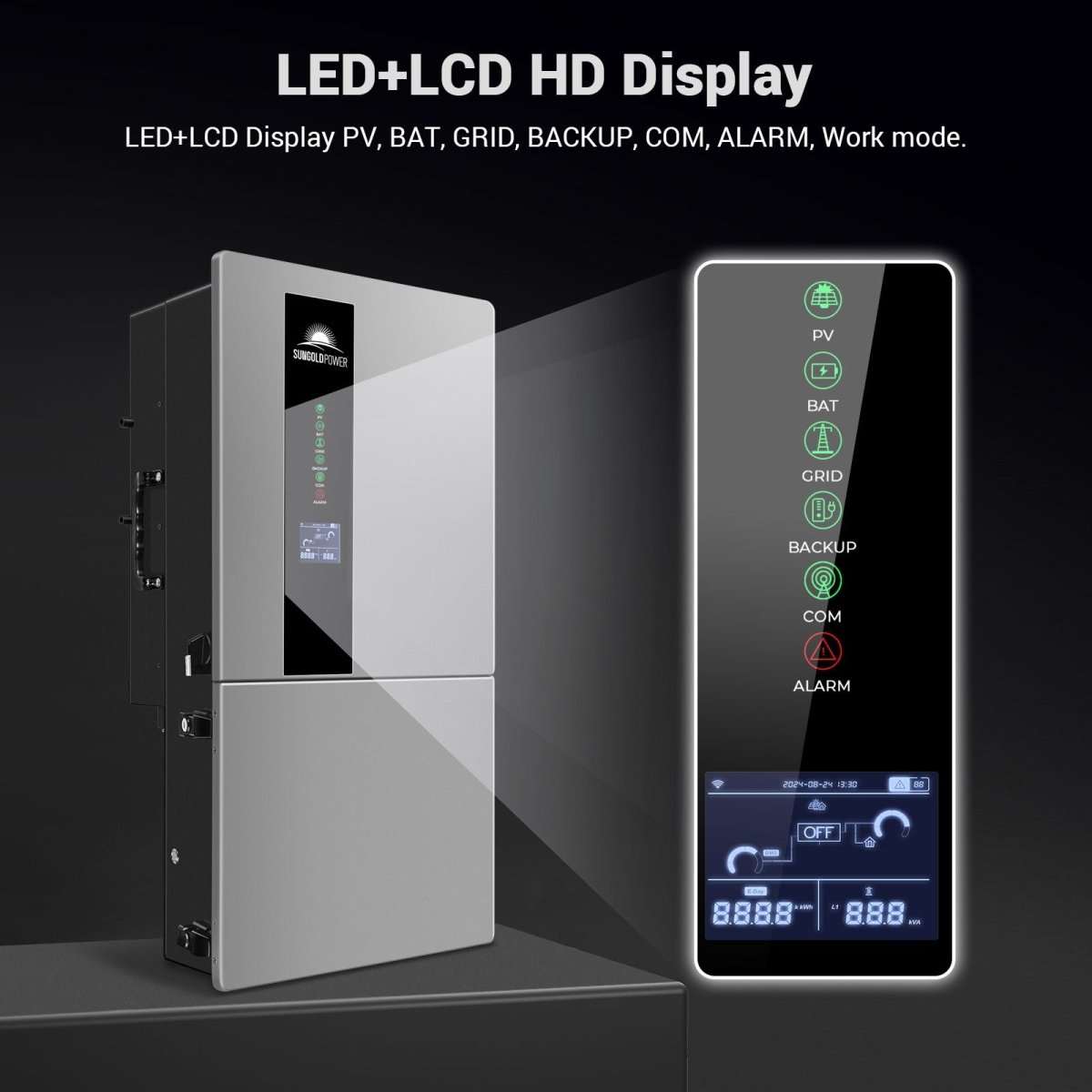 22.8KW Hybrid Inverter 48V Split Phase SGN11.4KHB-48 (2 UNITS PARALLEL) - Energize Trek