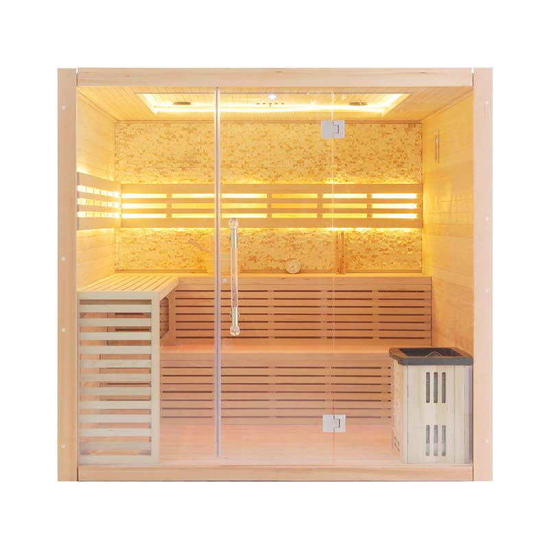 SAUNA EVOLUTION®  Hemlock / Red Cedar Indoor Therapy Wood Steam Sauna Rooms Glass 09 - Energize Trek