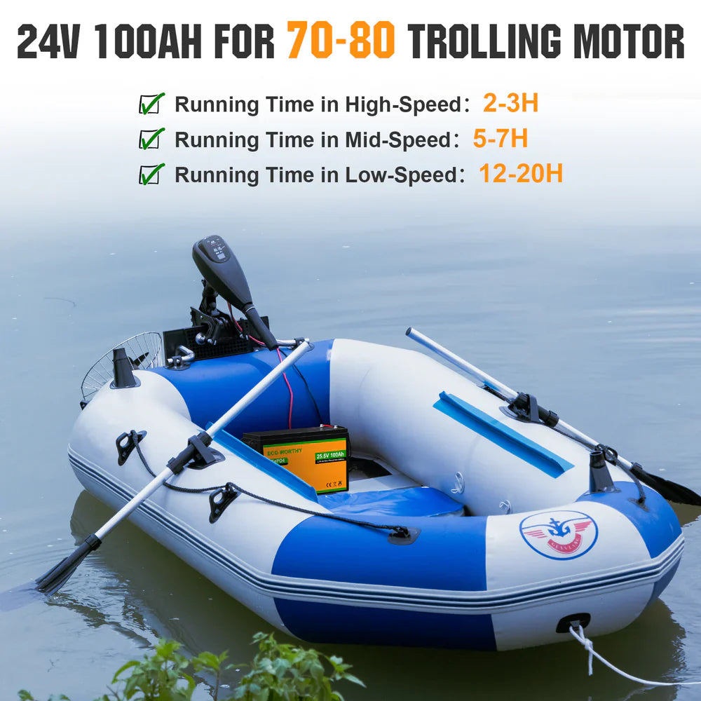 ECO-WORTHY 24V 100Ah Lithium Iron Phosphate Battery - Energize Trek