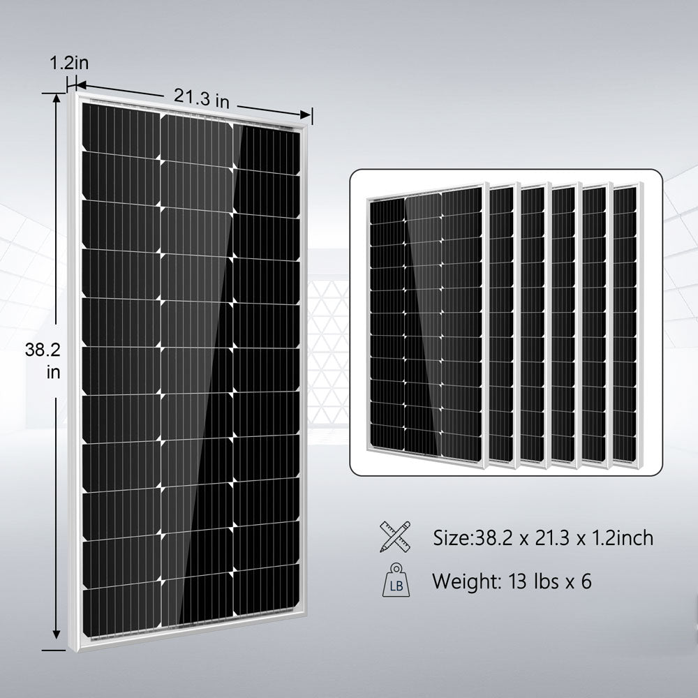 Off Grid Solar Kit 3000W Inverter 12VDC 120V Output LifePO4 Battery 600 watt Solar Back Up SGK-PRO3 - Energize Trek